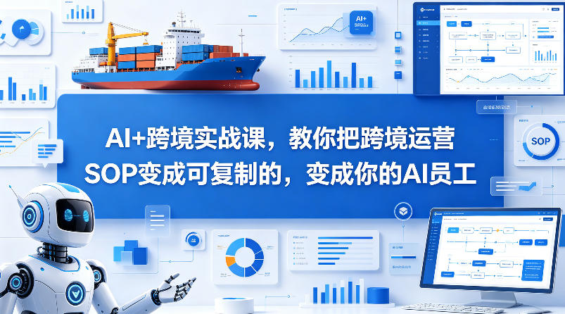 AI+跨境实战课，教你把跨境运营S0变成可复制的，变成你的AI员工-小目标云网创