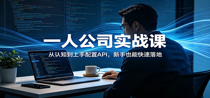 一人公司实战课：从认知到上手配置API，新手也能快速落地-灵感工坊云网创