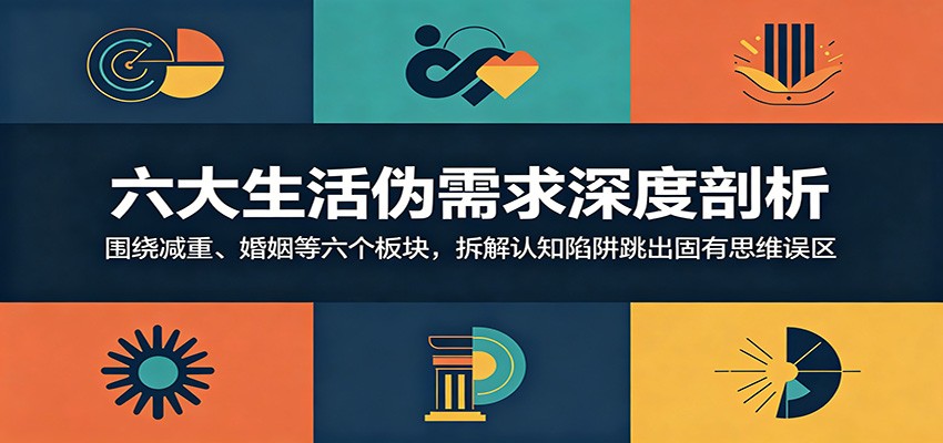 六大生活伪需求深度剖析:围绕减重、婚姻等六个板块,拆解认知陷阱跳出固有思维误区-极客搞钱云网创