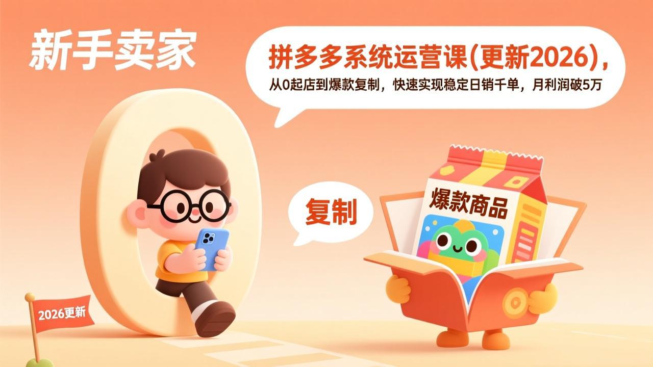 拼多多系统运营课(更新4月-黑猫科技云网创