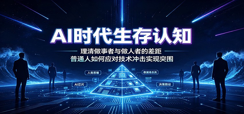 AI时代生存认知:理清做事者与做人者的差距,普通人如何应对技术冲击实现突围-小目标云网创