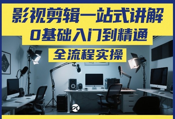 影视剪辑一站式讲解，0基础入门到精通，全流程实操-小目标云网创
