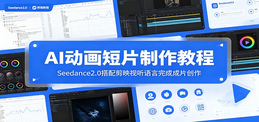 AI动画短片制作教程：Seedance2.0搭配剪映视听语言完成成片创作-小目标云网创