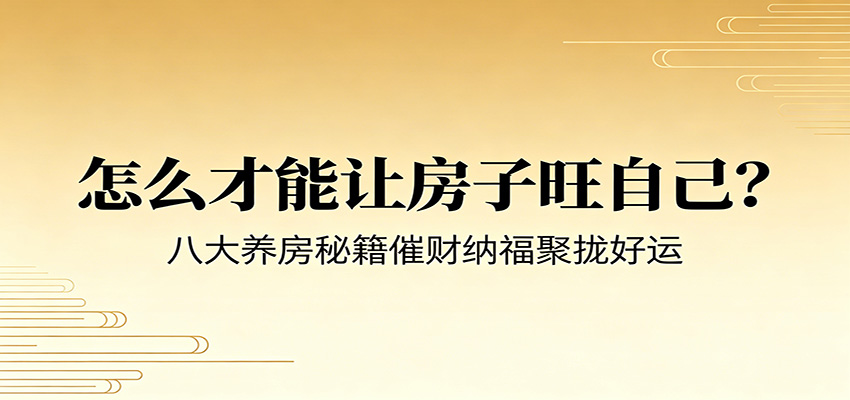 付费文章《怎么才能让房子旺自己？》八大养房秘籍催财纳福聚拢好运-灵感工坊云网创