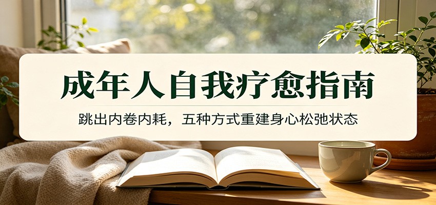 成年人自我疗愈指南:跳出内卷内耗,五种方式重建身心松弛状态-小目标云网创