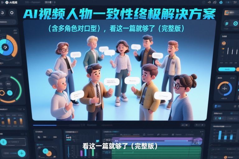 AI视频人物一致性终极解决方案(含多角色对口型)，看这一篇就够了(完整版)-小目标云网创