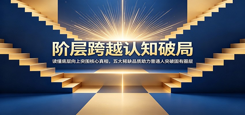 阶层跨越认知破局：读懂底层向上突围核心真相，五大稀缺品质助力普通人突破固有圈层-创客联盟